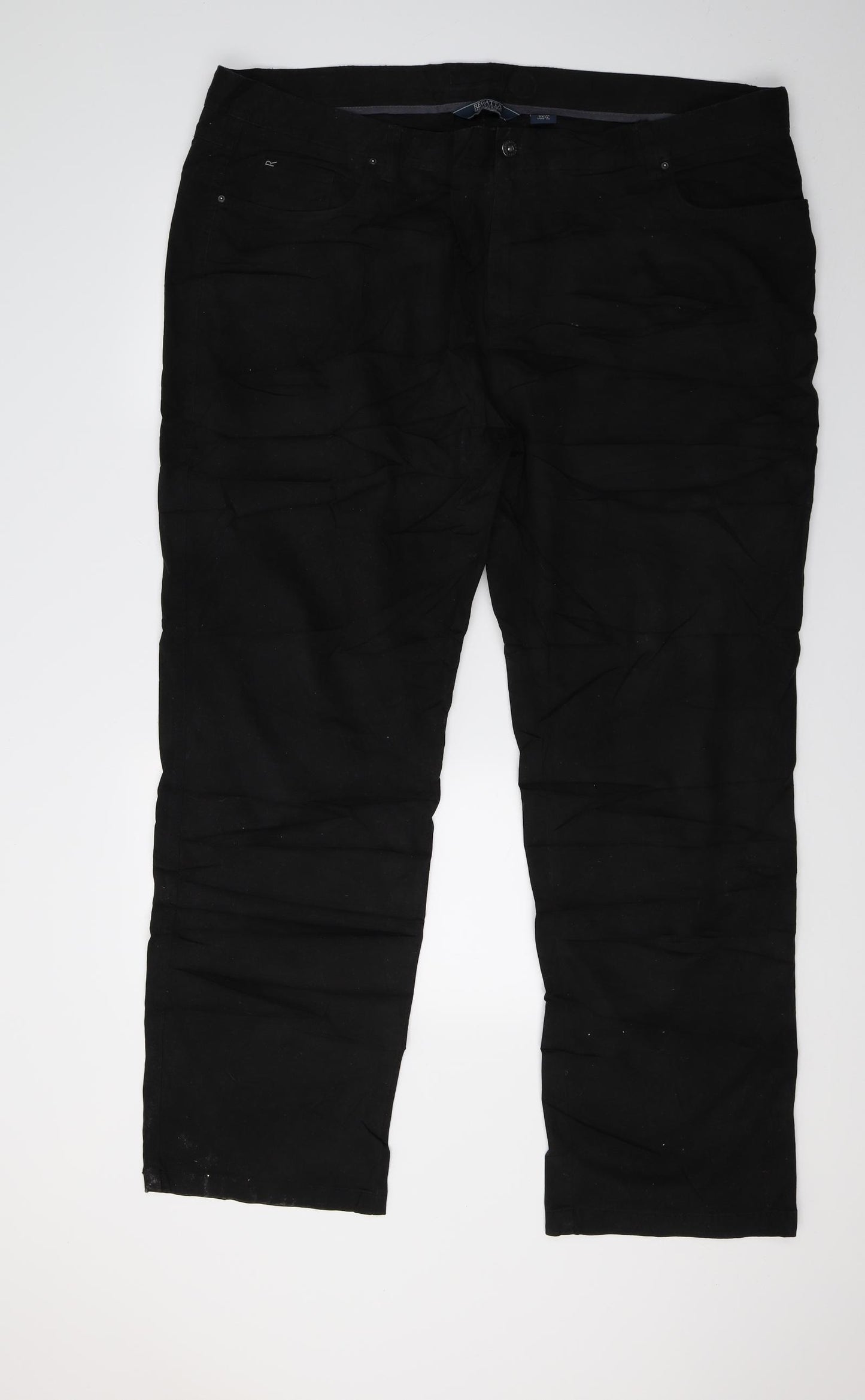 Regatta Mens Black  Denim Straight Jeans Size 44 in L30 in