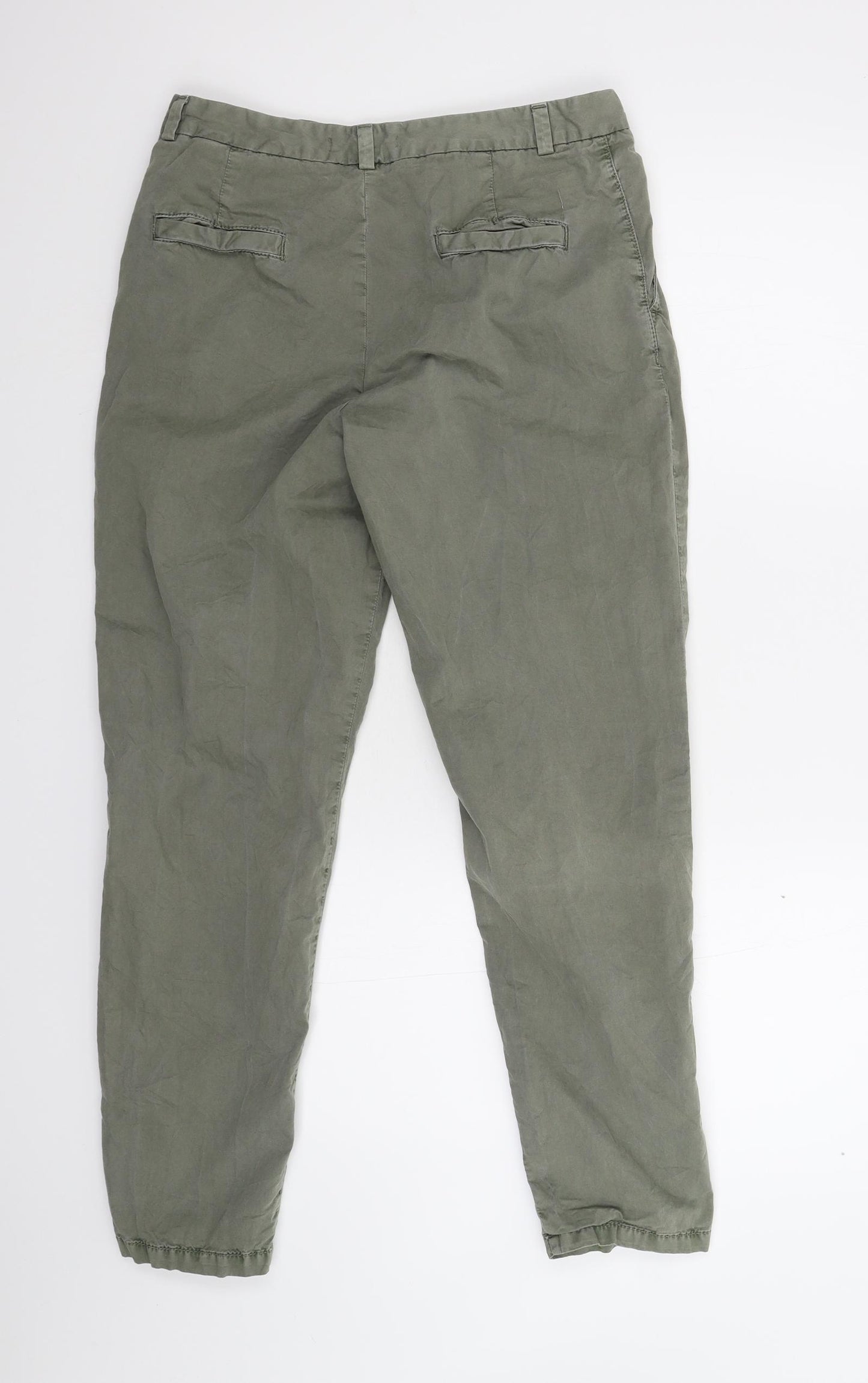 M&S Womens Green   Trousers  Size 10 L28 in