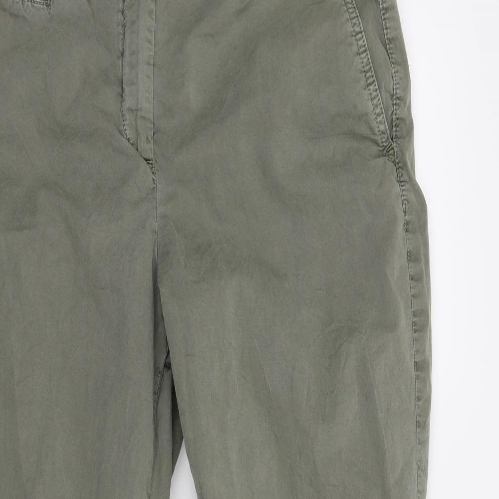 M&S Womens Green   Trousers  Size 10 L28 in