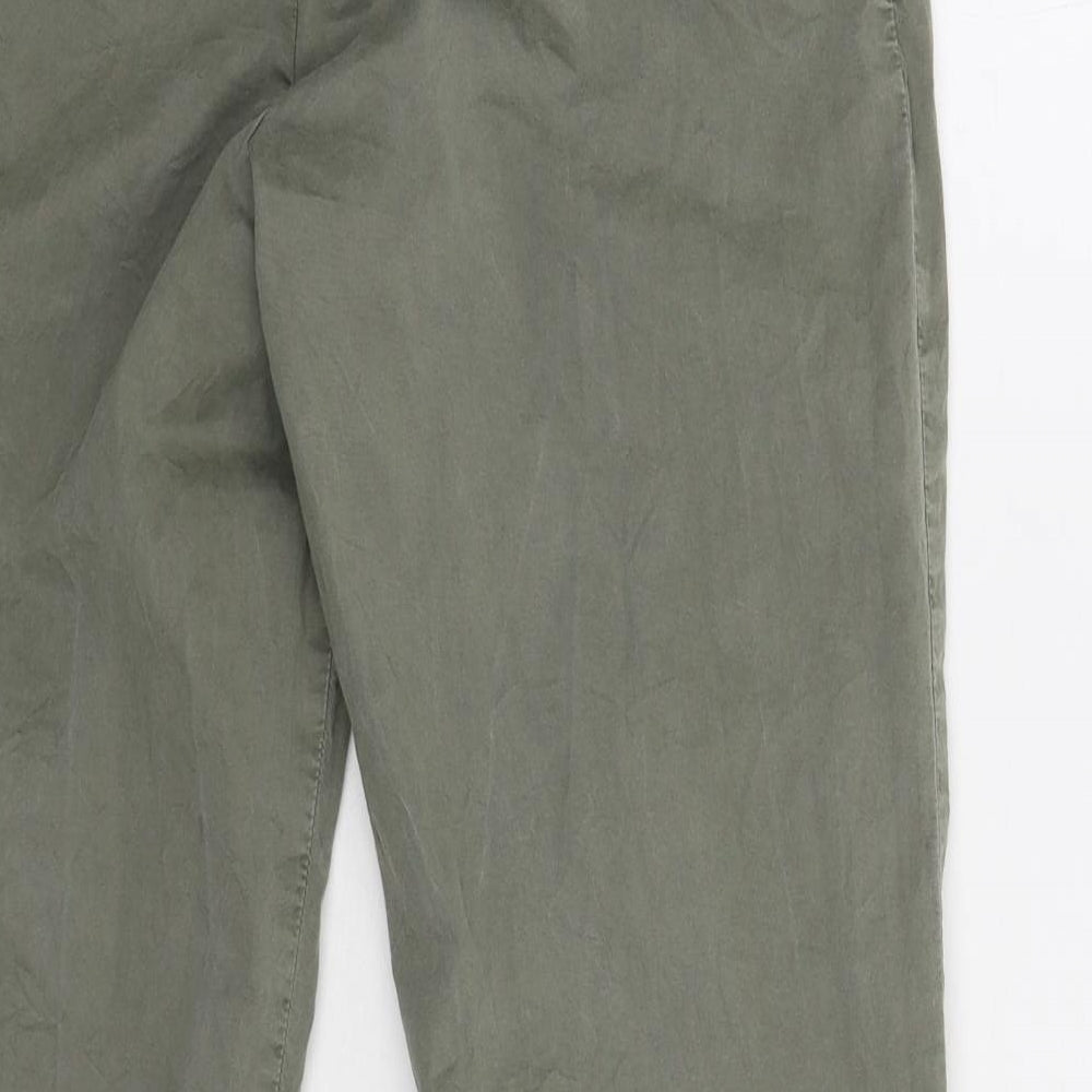 M&S Womens Green   Trousers  Size 10 L28 in