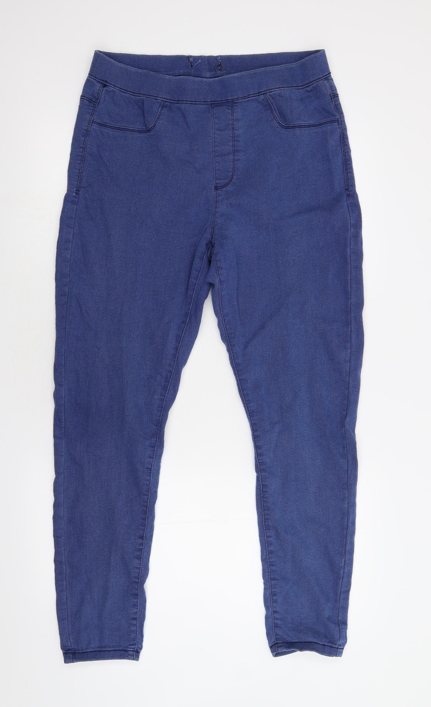 Pep & Co Womens Blue  Damask Jegging Leggings Size 16 L28 in