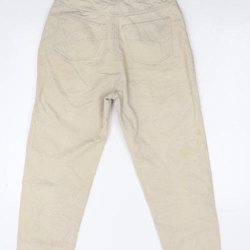 Little River Womens Beige  Denim Straight Jeans Size 10 L23 in