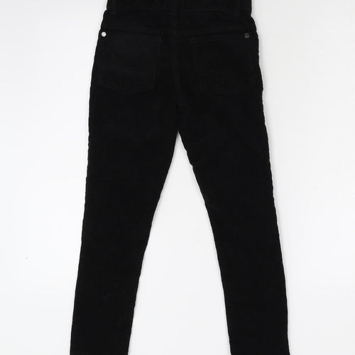 M&S Girls Black  Corduroy Dress Pants Trousers Size 7-8 Years