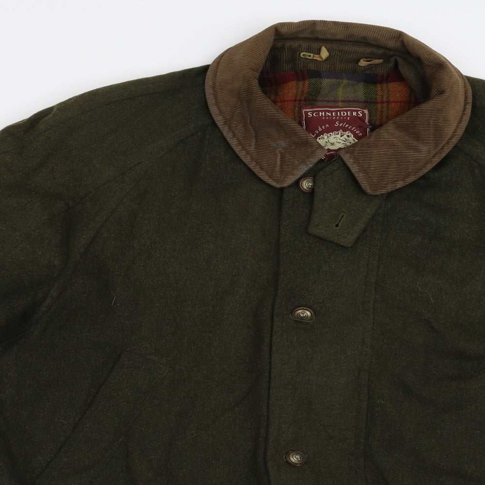 Schneiders of Salzburg Mens Green  Tweed Jacket  Size XL