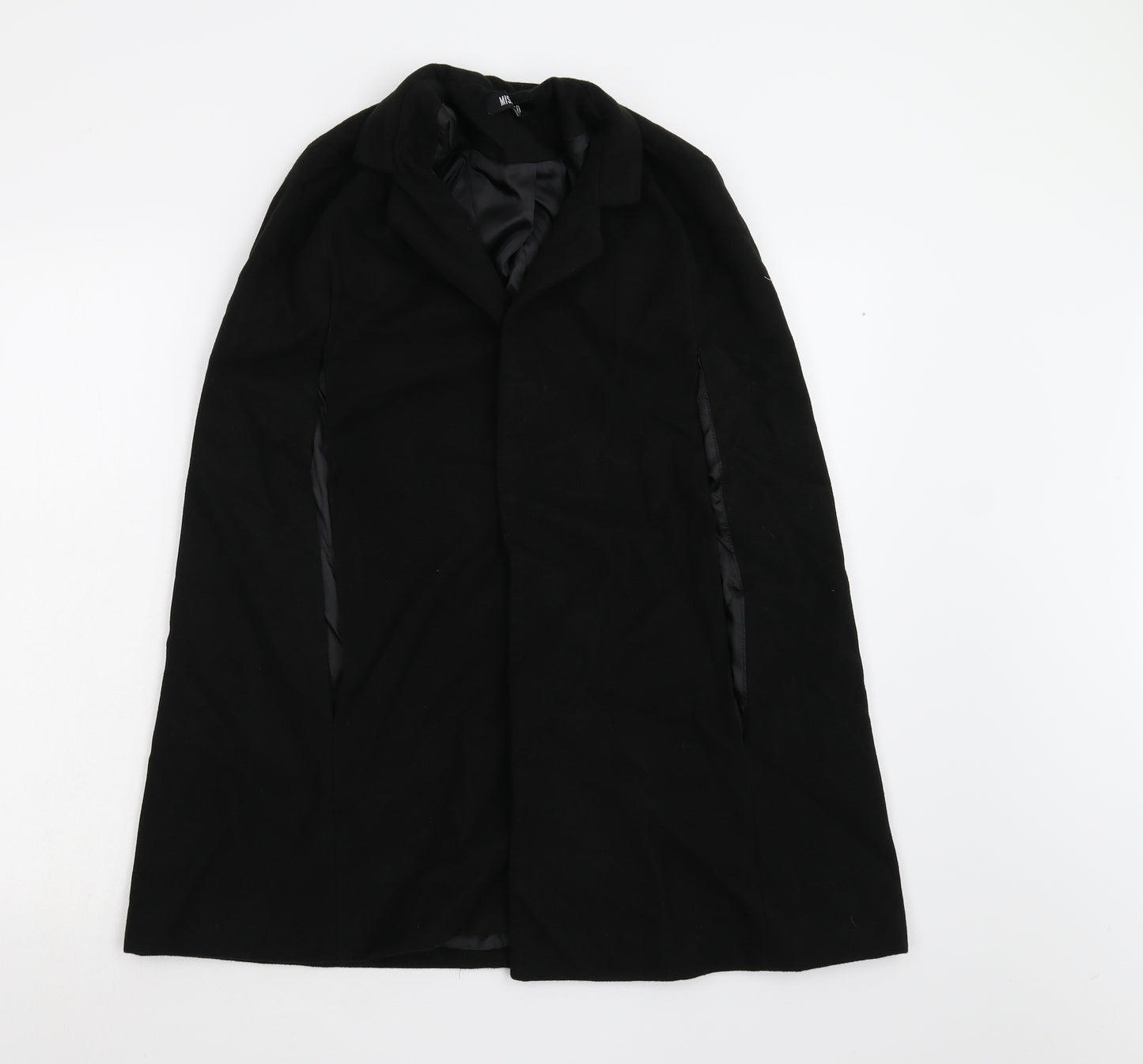 Missguided Womens Black   Jacket  Size 8  - Cape