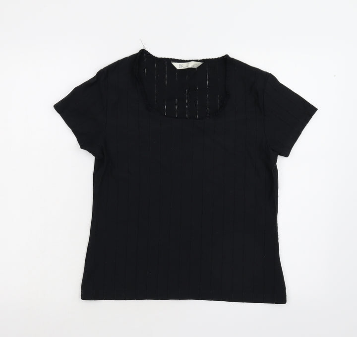 BHS Womens Black   Basic T-Shirt Size 16