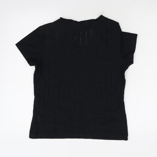 BHS Womens Black   Basic T-Shirt Size 16