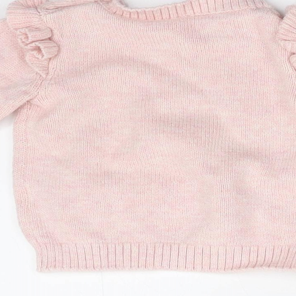 TU  Pink  Knit Pullover Jumper Size 0-3 Months