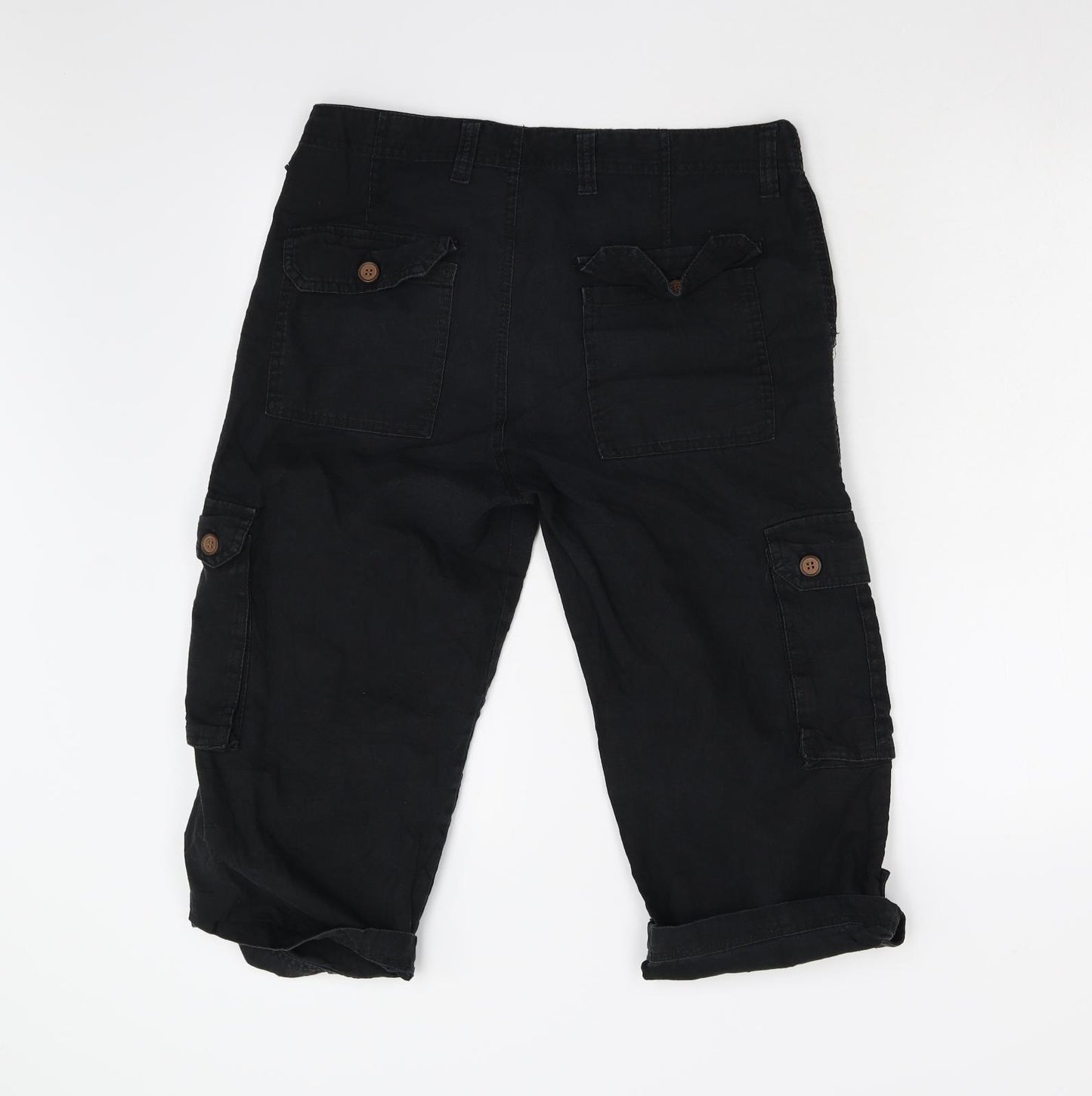 Primark Mens Black   Cargo Shorts Size 32