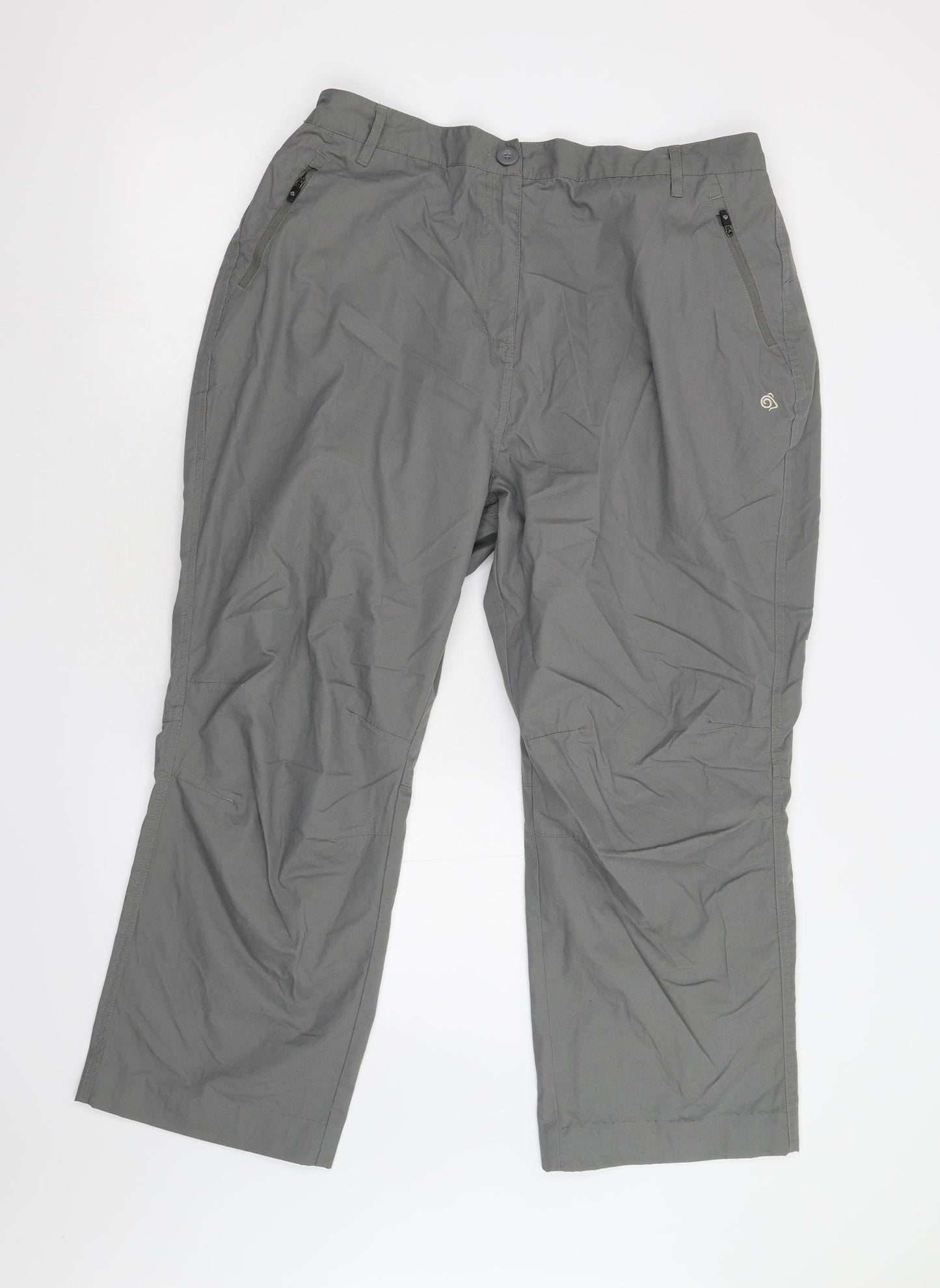 Craghoppers Womens Grey   Cropped Trousers Size 20 L25 in