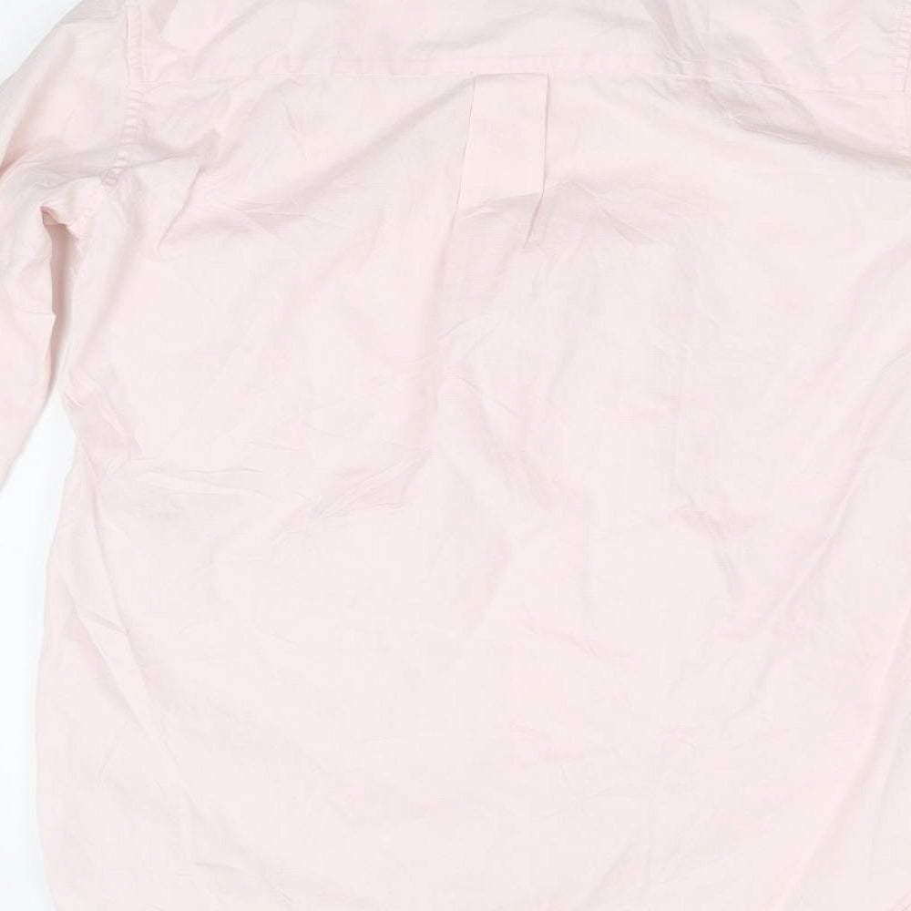 PINK Womens Pink   Basic Button-Up Size 8