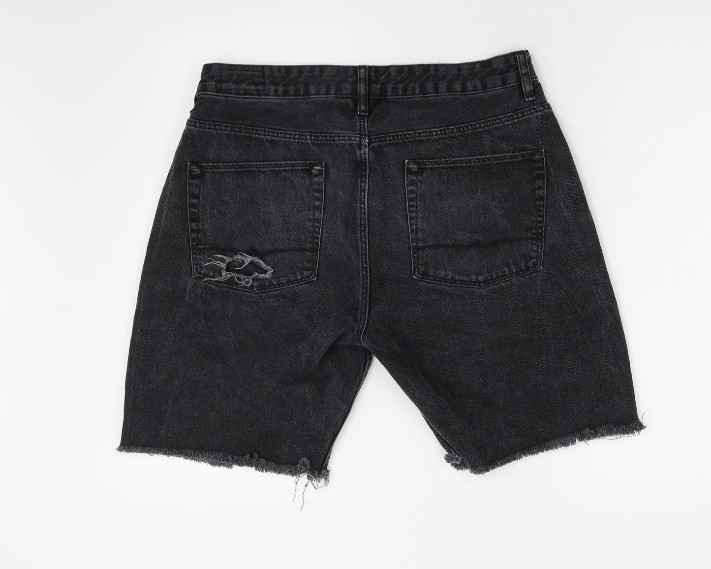 ASOS Womens Black  Damask Bermuda Shorts Size L