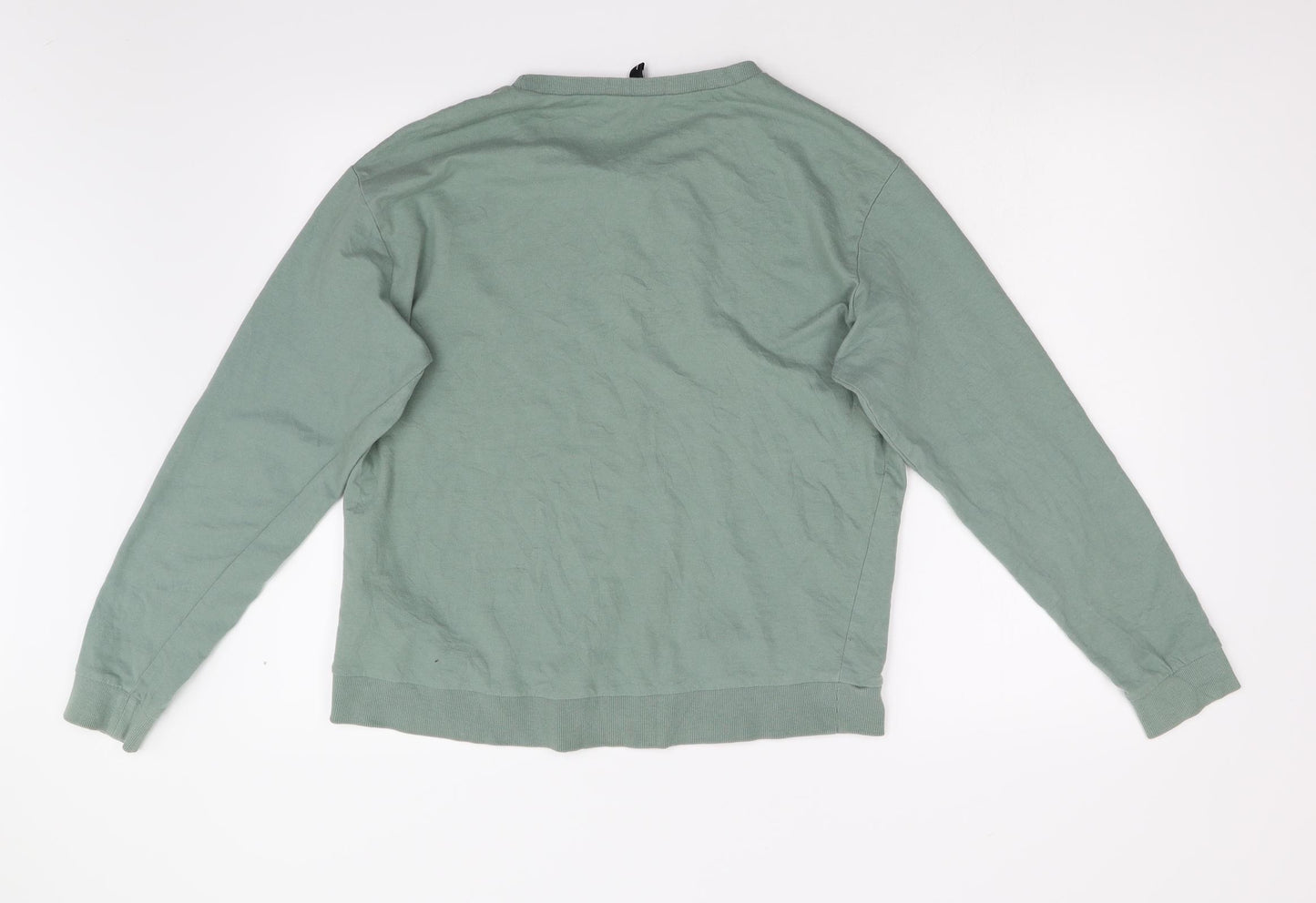 Divided Womens Green   Pullover Sweatshirt Size L