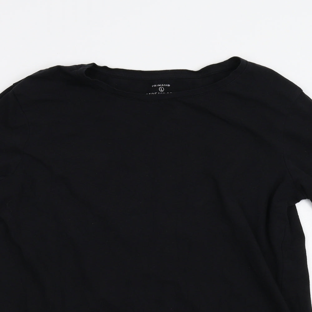 Primark Womens Black   Basic T-Shirt Size L