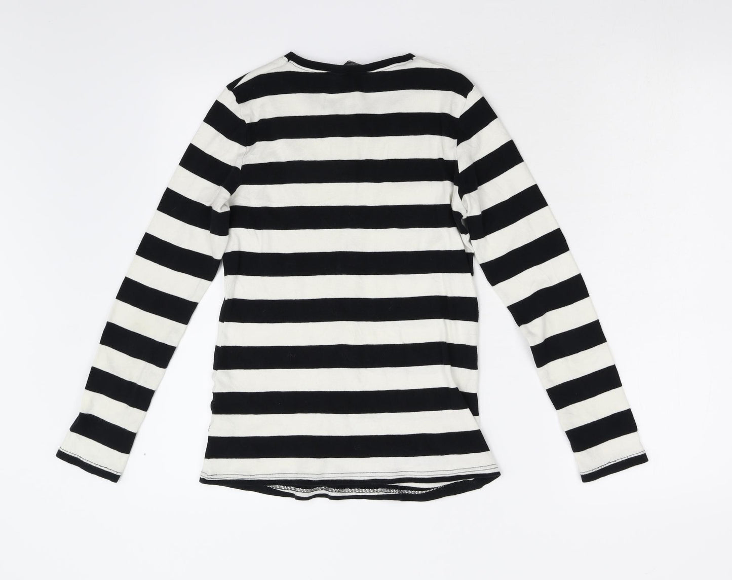 Dorothy Perkins Womens Multicoloured Striped Knit Basic T-Shirt Size 12