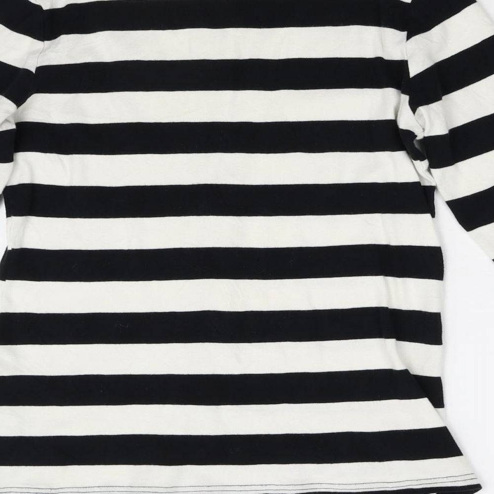 Dorothy Perkins Womens Multicoloured Striped Knit Basic T-Shirt Size 12