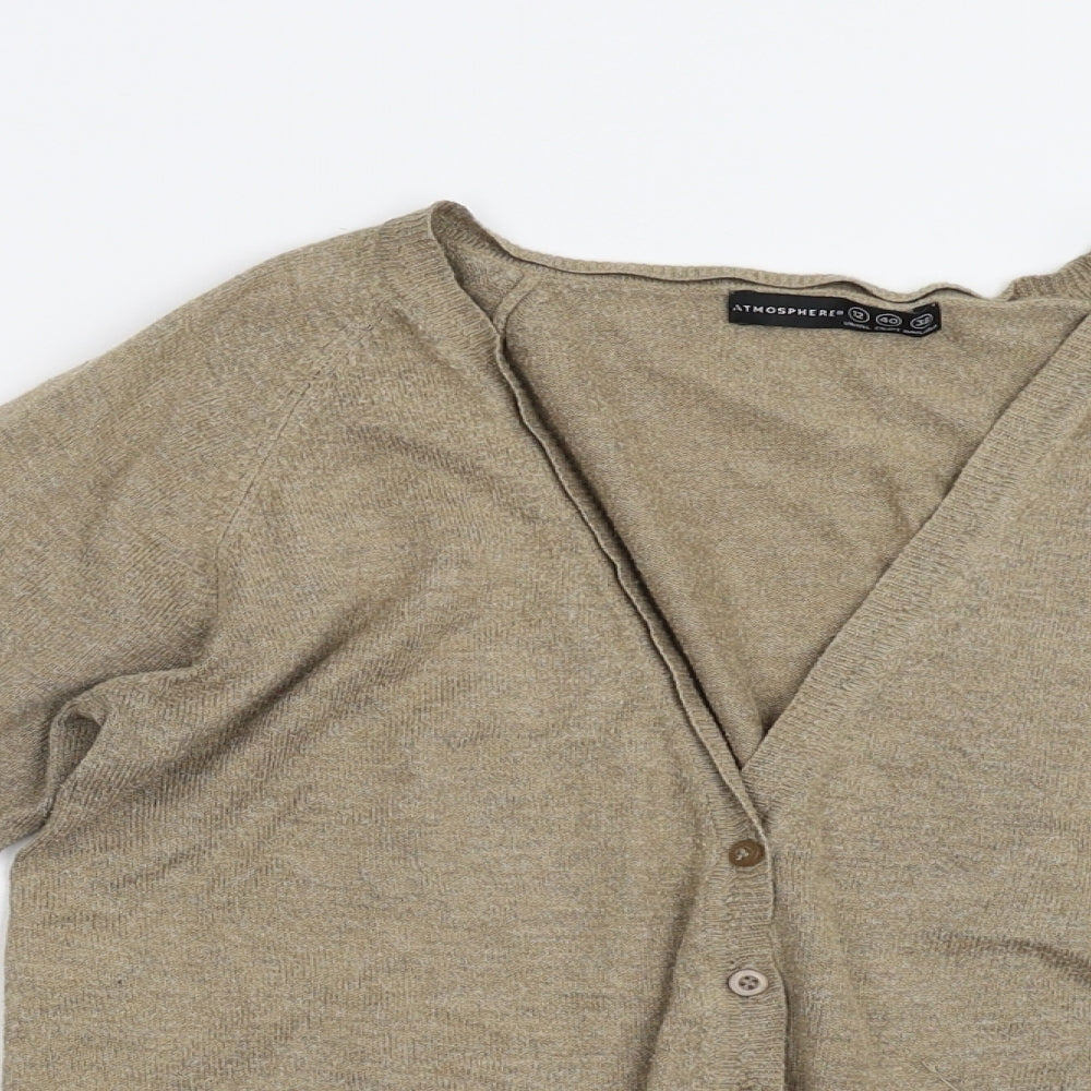 Primark Womens Brown  Knit Cardigan Jumper Size 12