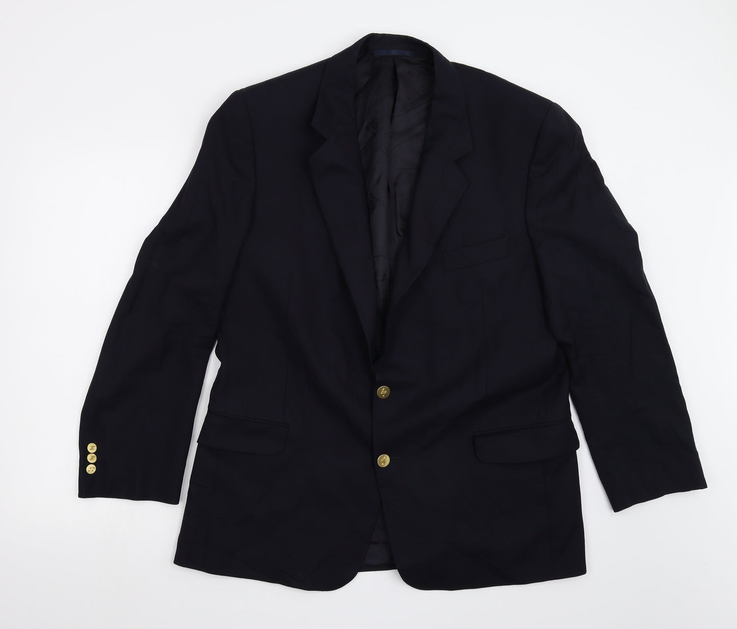Jaeger Mens Blue   Jacket Blazer Size 54