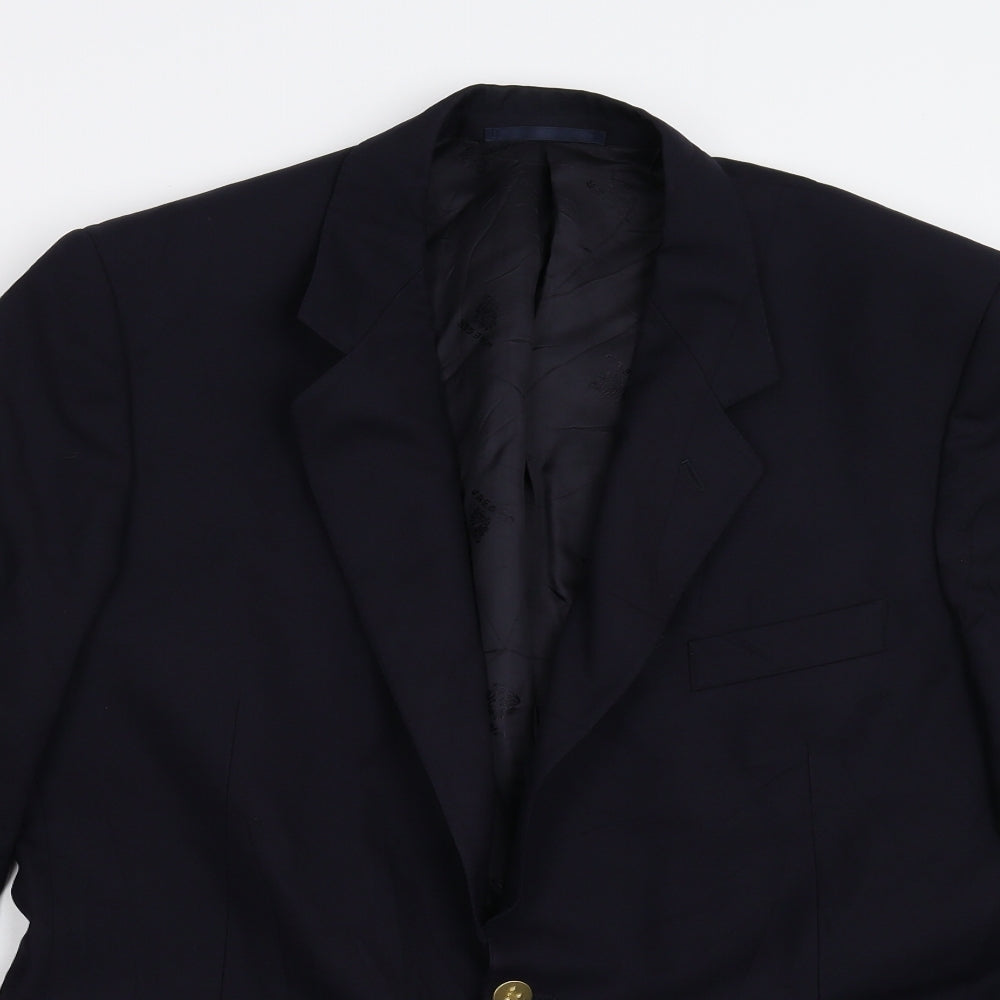 Jaeger Mens Blue   Jacket Blazer Size 54