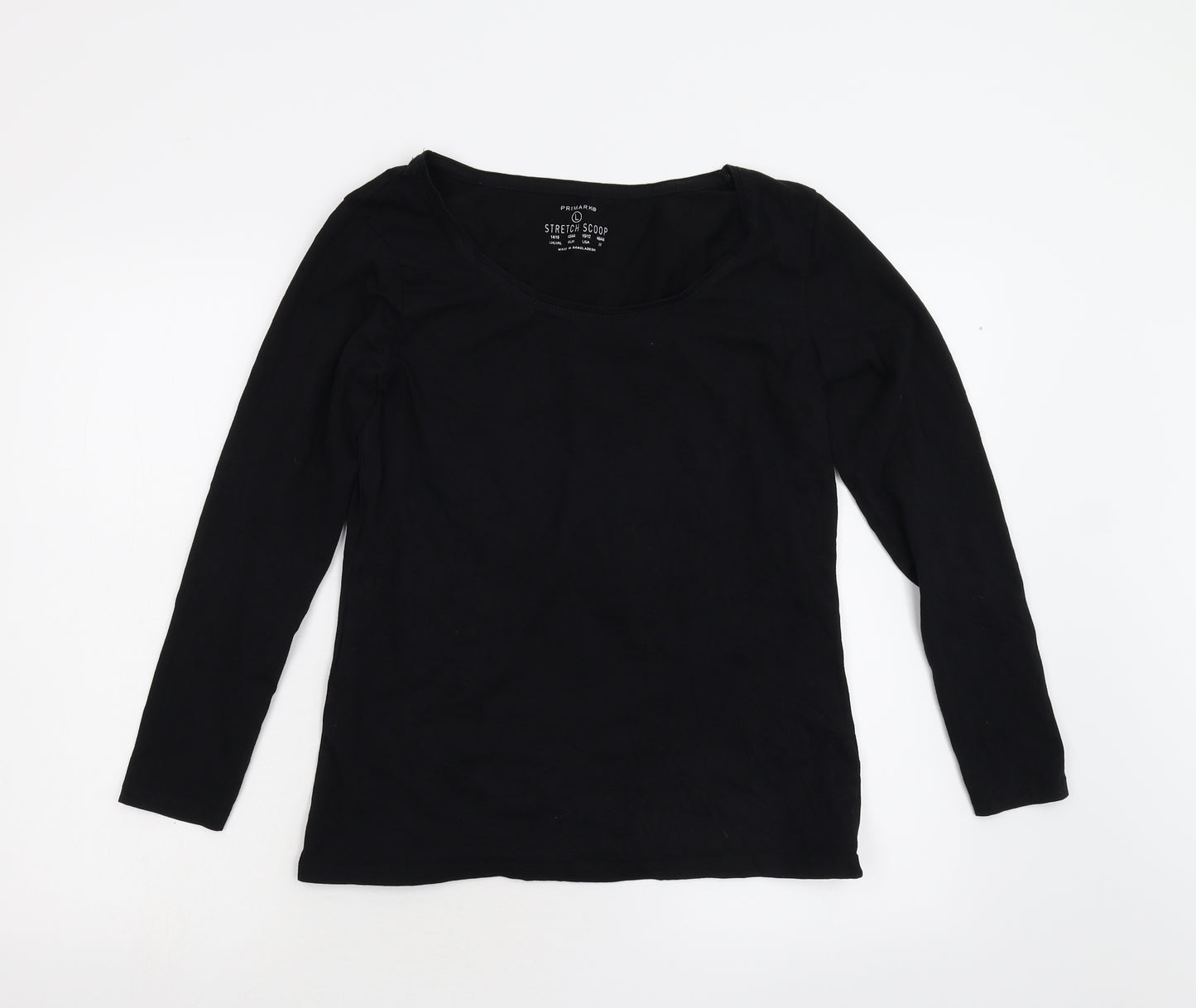 Primark Womens Black   Basic T-Shirt Size 14