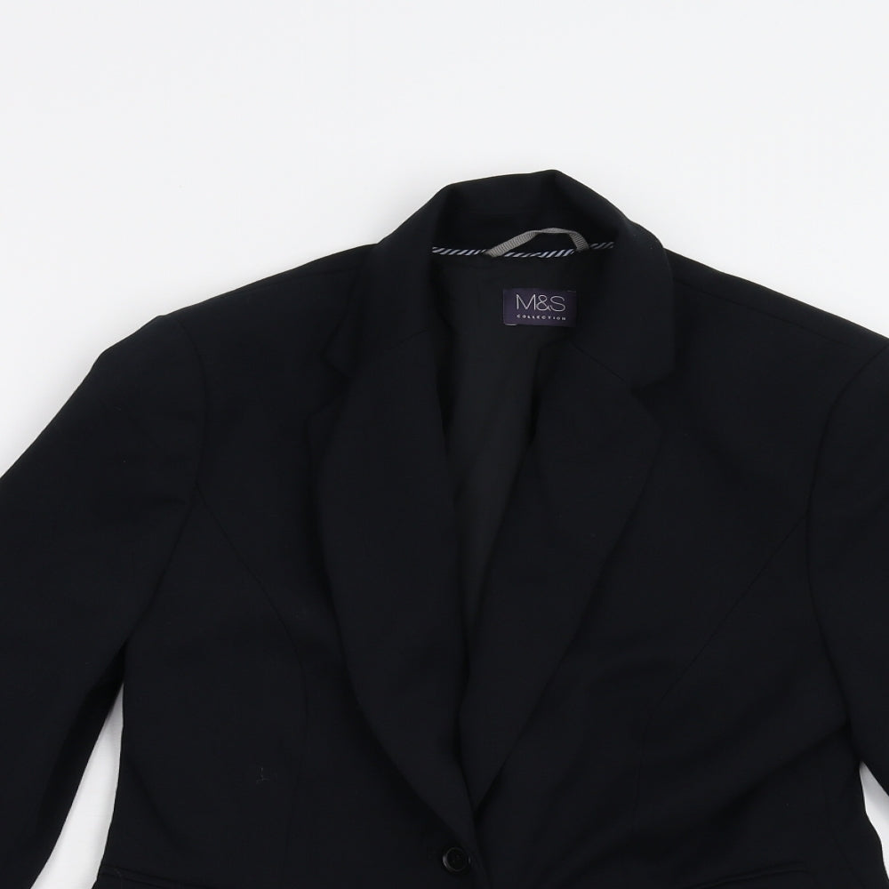 M&S Womens Black   Jacket  Size 10