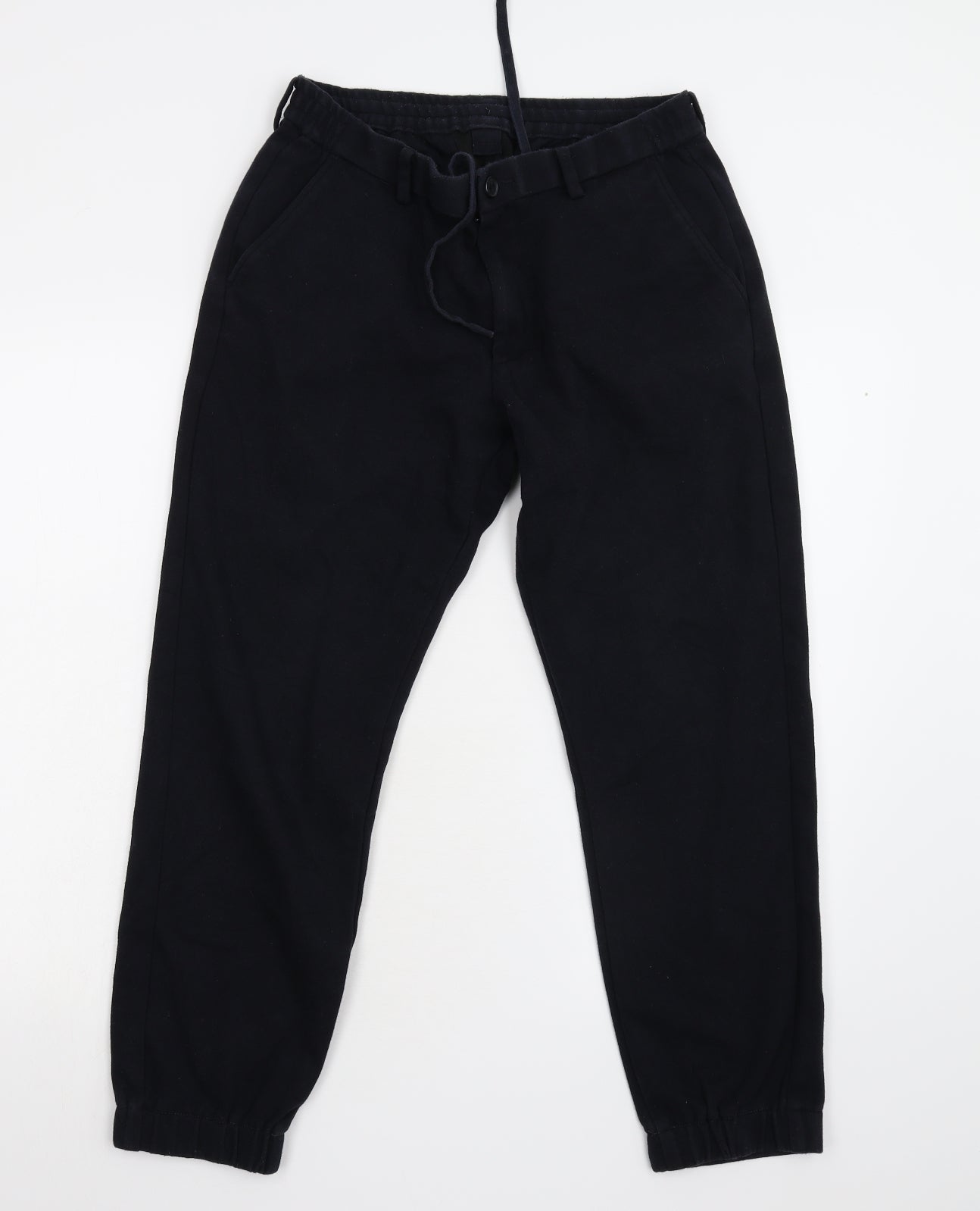 Preworn Womens Blue  Fleece Sweatpants Leggings Size 10 L26 in