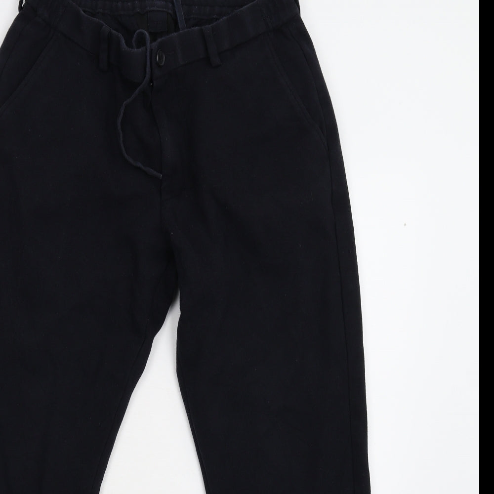 Preworn Womens Blue  Fleece Sweatpants Leggings Size 10 L26 in
