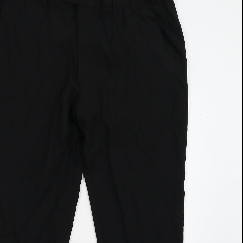 M&S Mens Black   Trousers  Size 38 L29 in