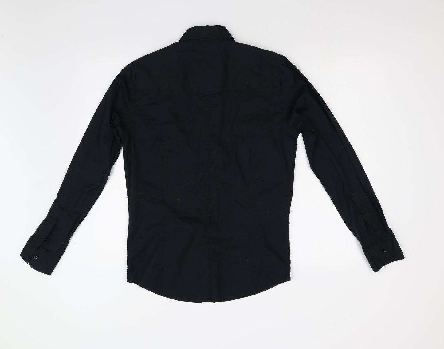 Ultra Magnetic Mens Black    Button-Up Size S