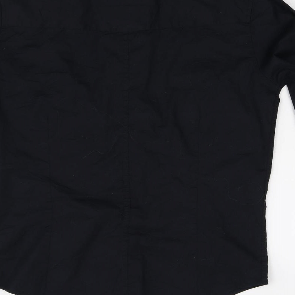 Ultra Magnetic Mens Black    Button-Up Size S