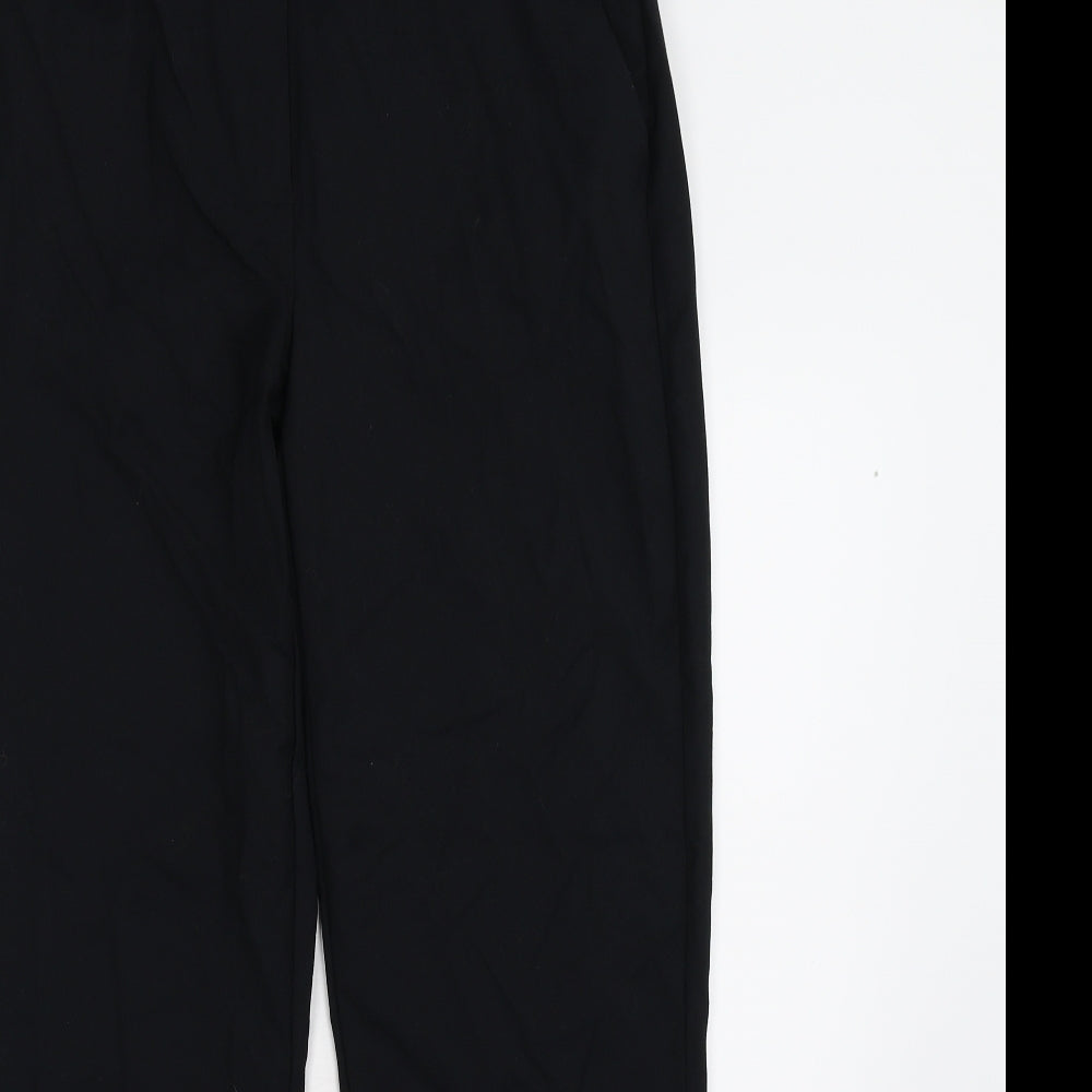 M&S Womens Black   Trousers  Size 10 L29 in