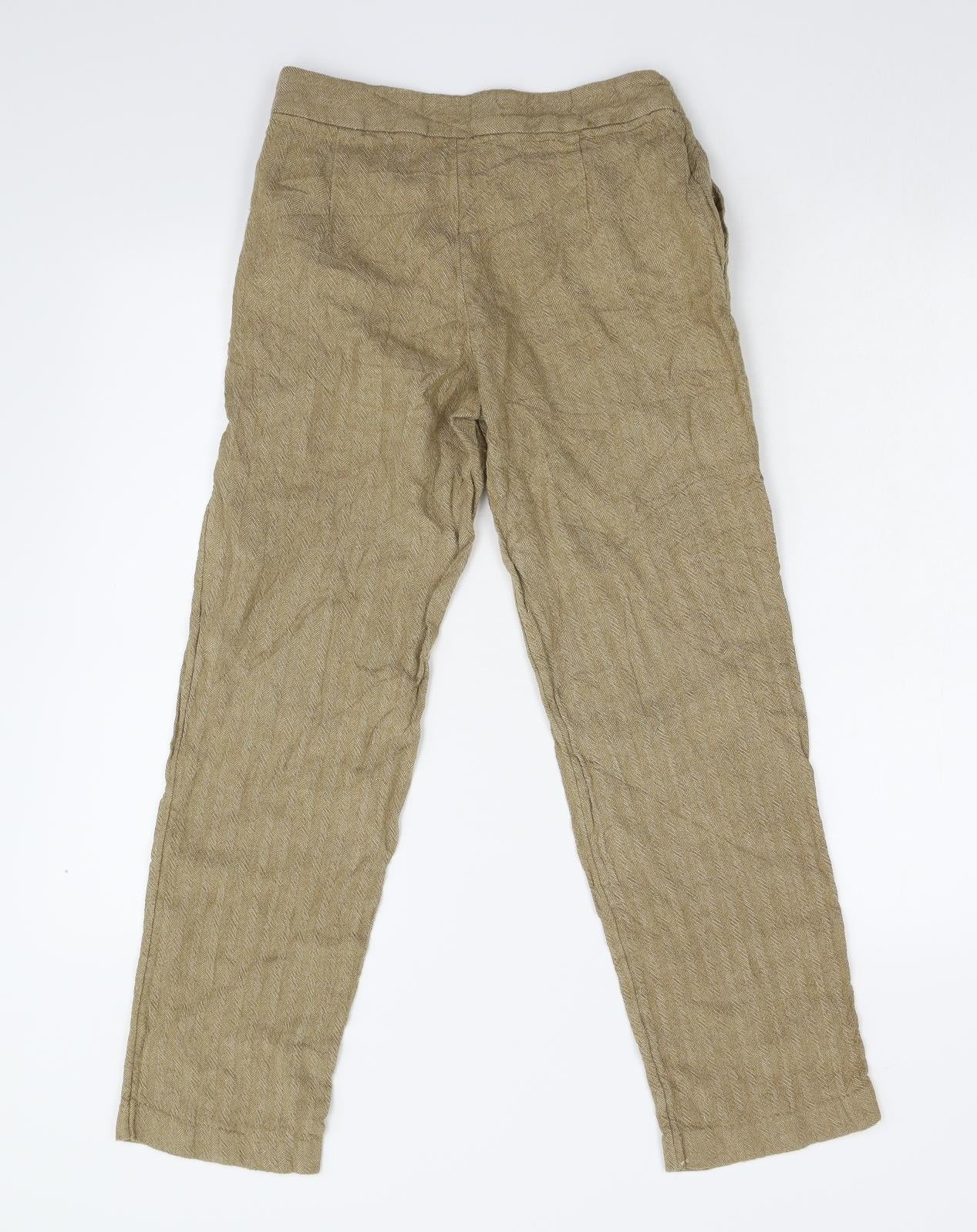 MNG Womens Beige   Trousers  Size 6 L26 in
