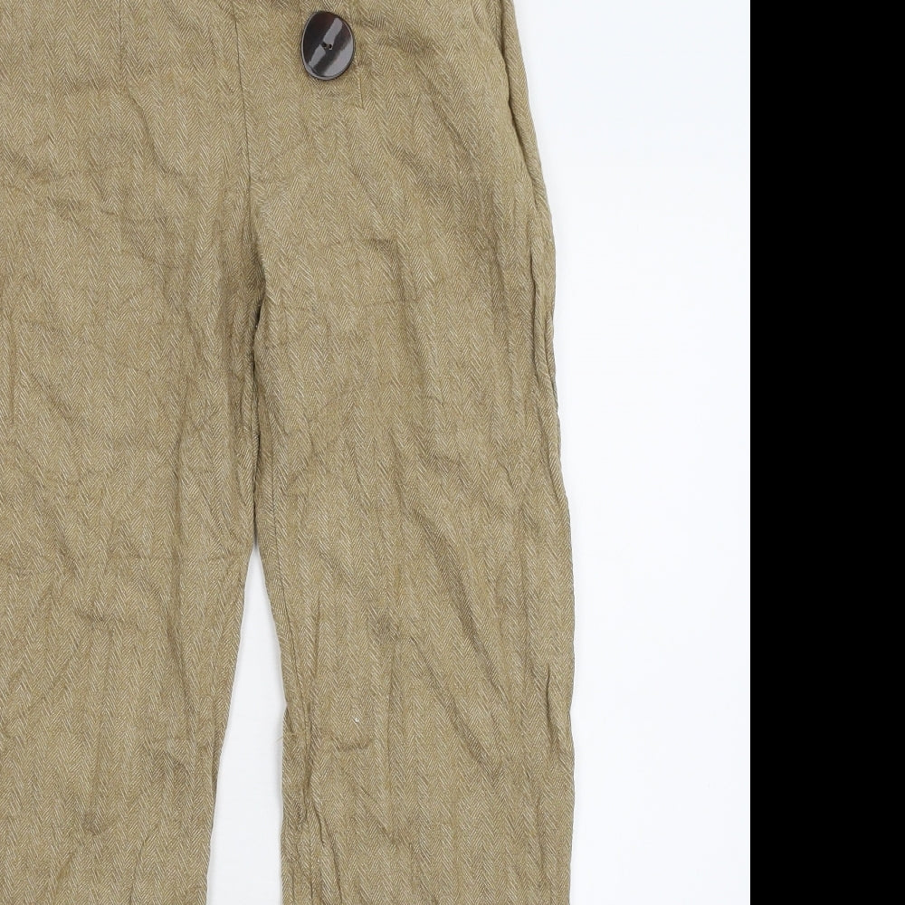 MNG Womens Beige   Trousers  Size 6 L26 in