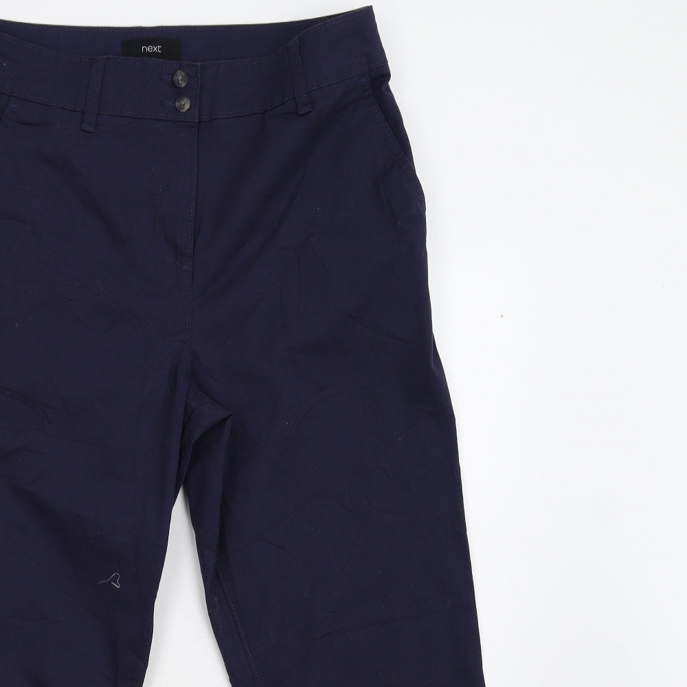 NEXT Womens Blue   Cropped Trousers Size 12 L23 in