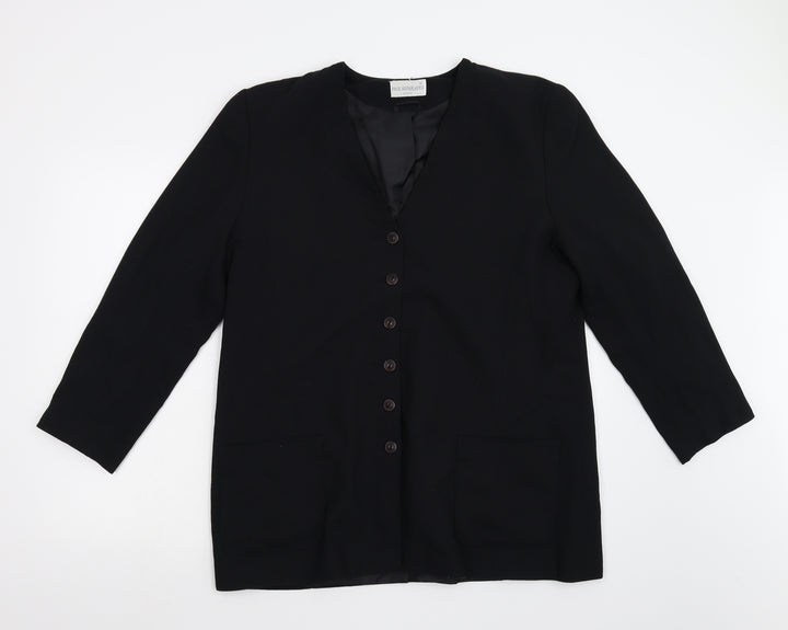 Paul Seperates Womens Black Jacket Suit Jacket Size 18