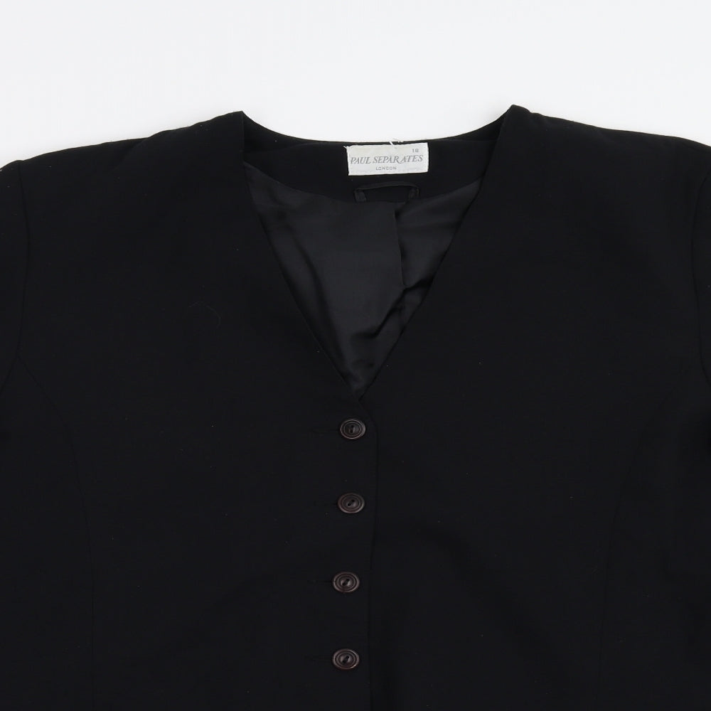 Paul Seperates Womens Black   Jacket Suit Jacket Size 18