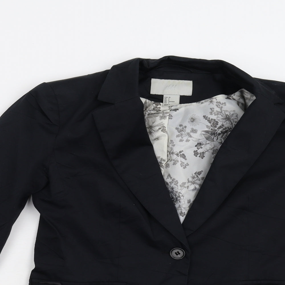 H&M Womens Black   Jacket Blazer Size 8