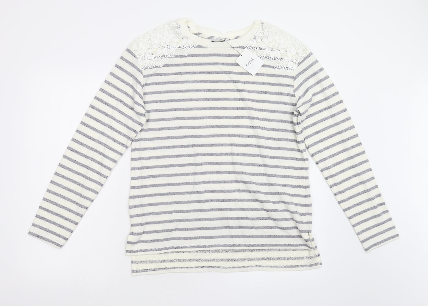 NEXT Womens Multicoloured Striped  Basic T-Shirt Size 14