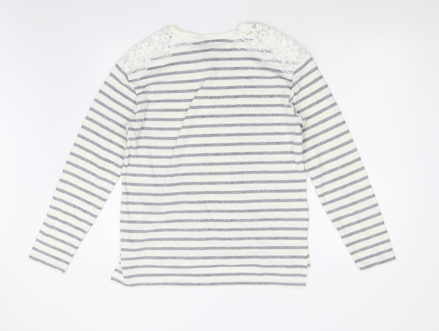 NEXT Womens Multicoloured Striped  Basic T-Shirt Size 14