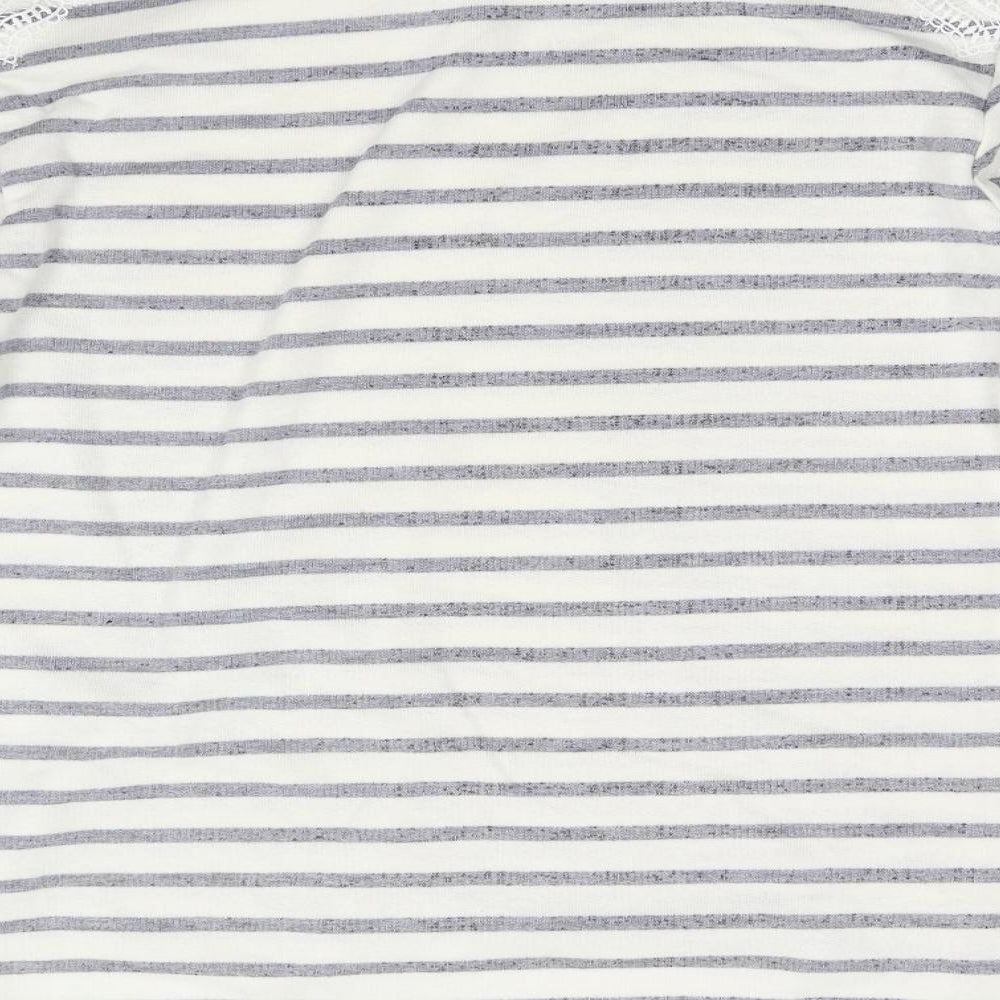 NEXT Womens Multicoloured Striped  Basic T-Shirt Size 14