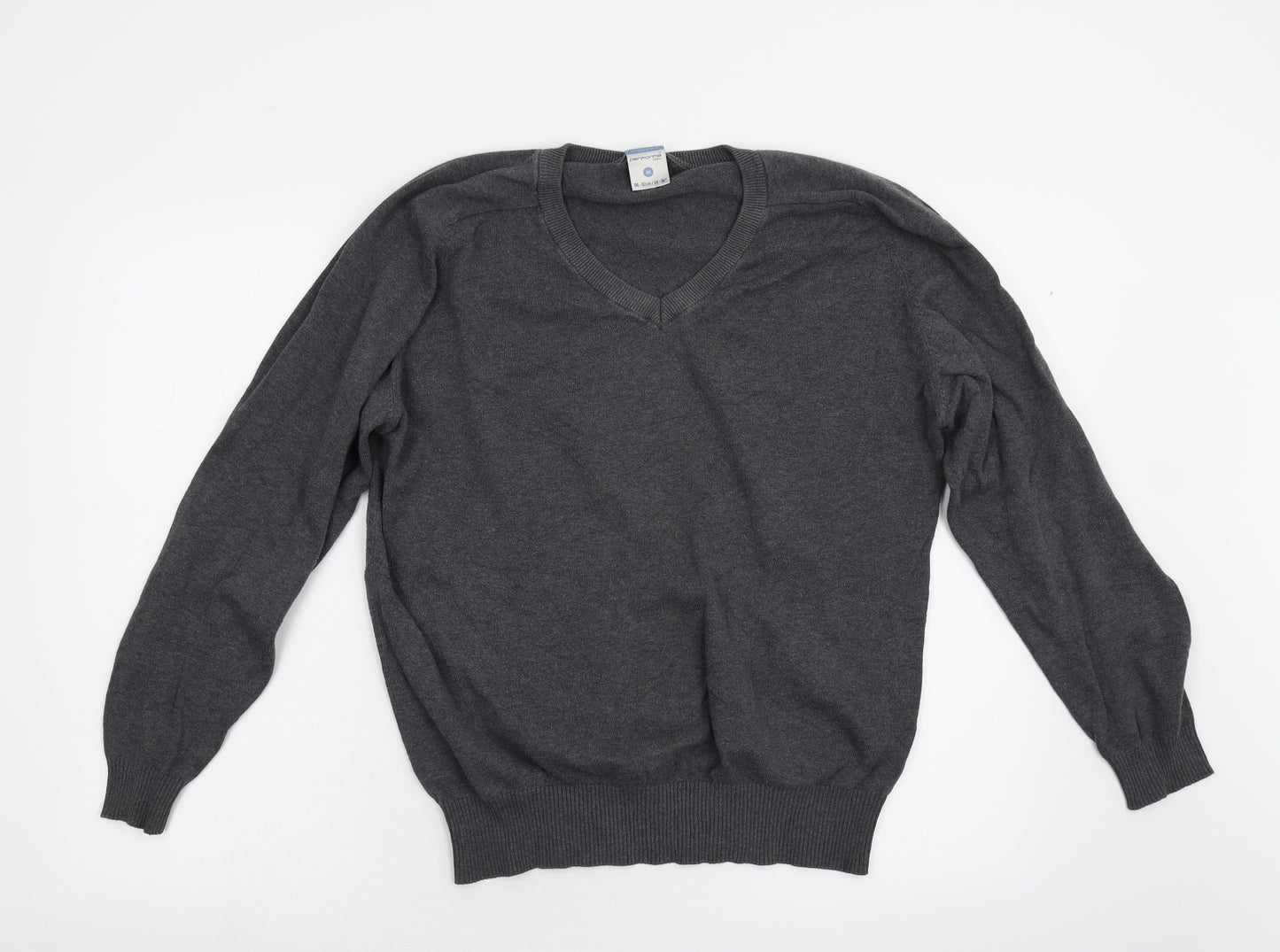 Performa Mens Grey  Knit Pullover Jumper Size M