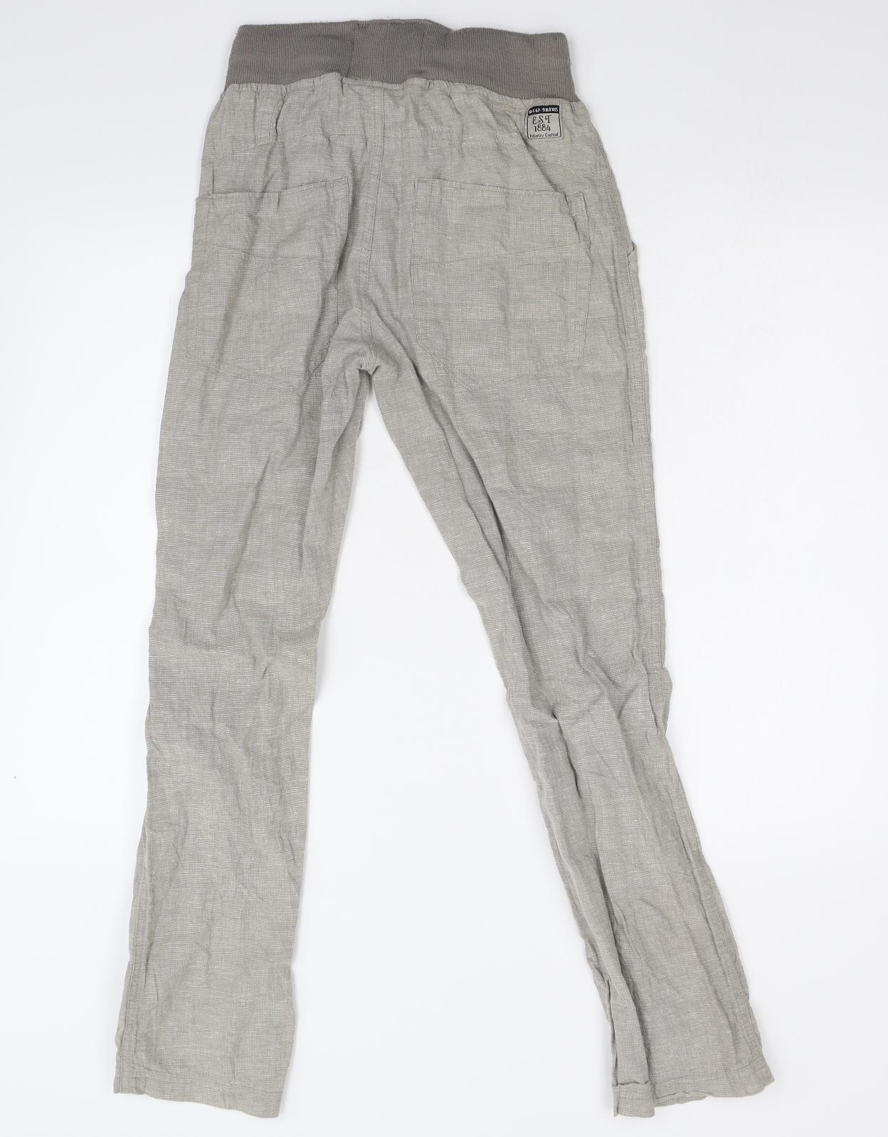 Peacocks Womens Grey   Trousers  Size 10 L29 in