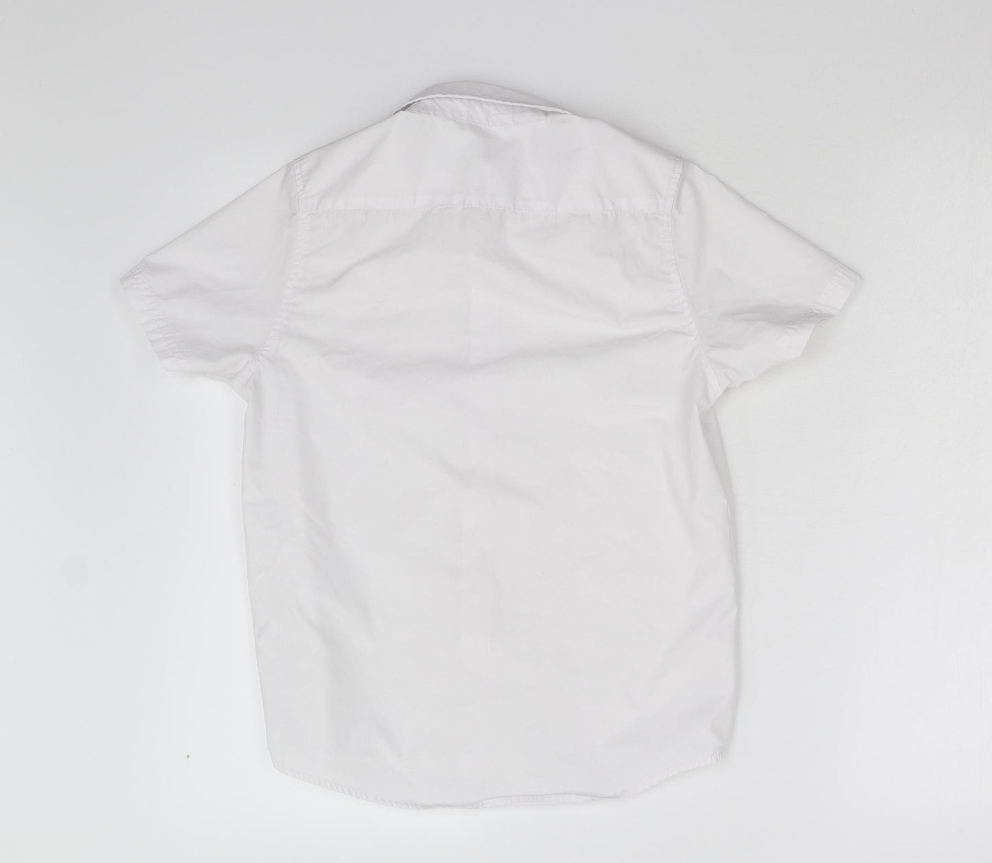 Pep & Co Boys White   Basic Button-Up Size 9-10 Years