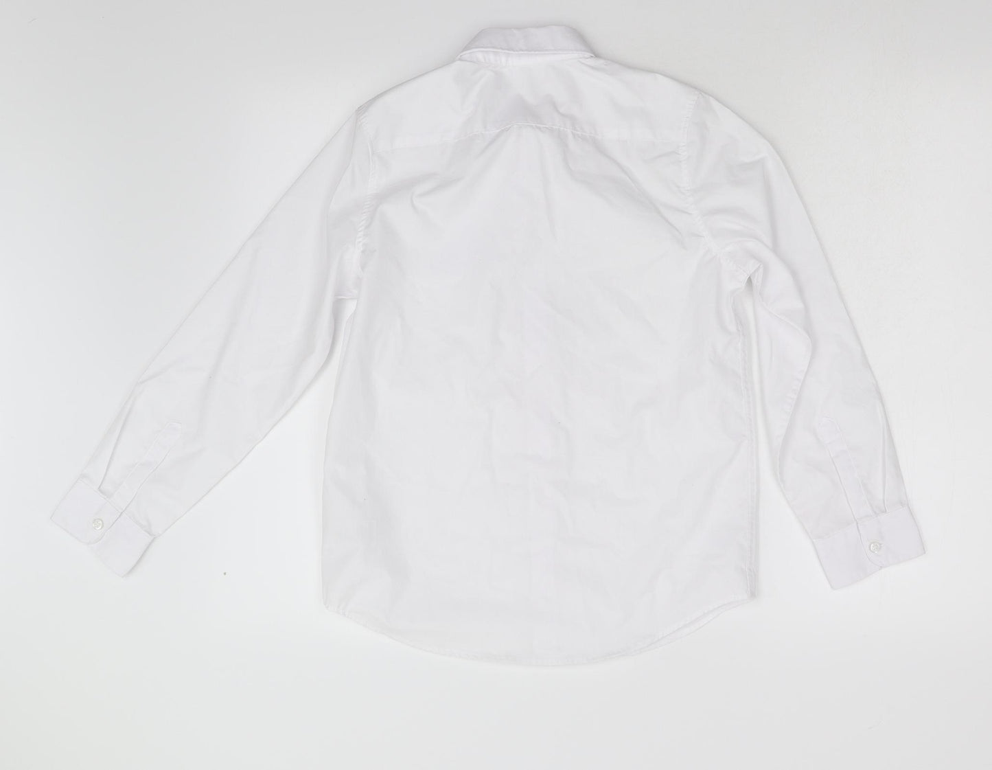 Pep & Co Boys White   Basic Button-Up Size 10-11 Years