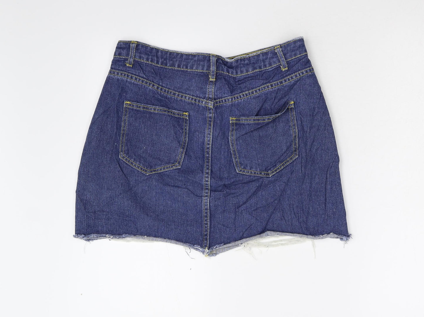 M Womens Blue  Denim Mini Set Size 10