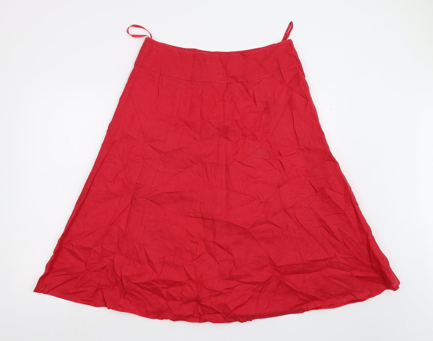 Laura Ashley Womens Red   A-Line Skirt Size 14