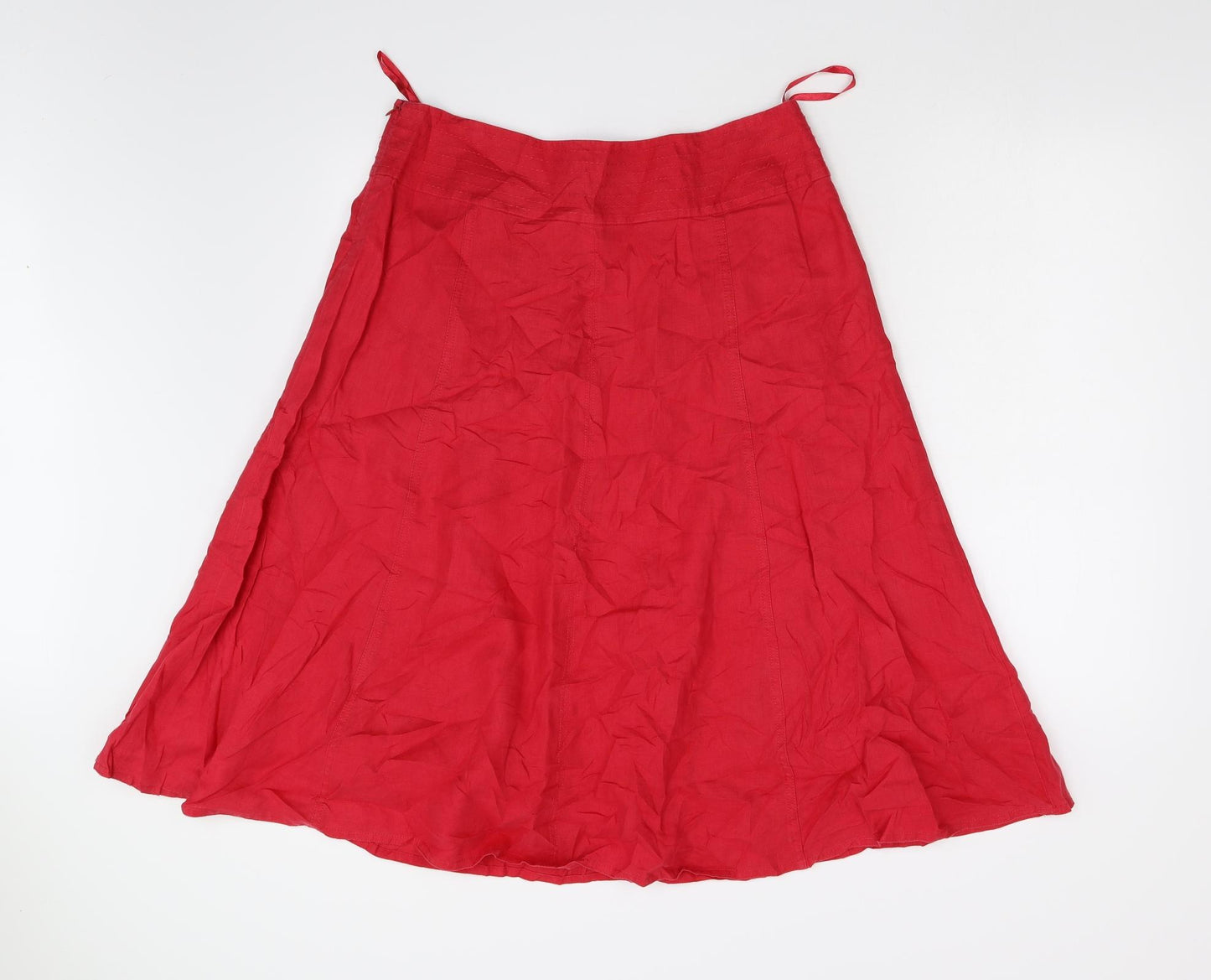 Laura Ashley Womens Red   A-Line Skirt Size 14