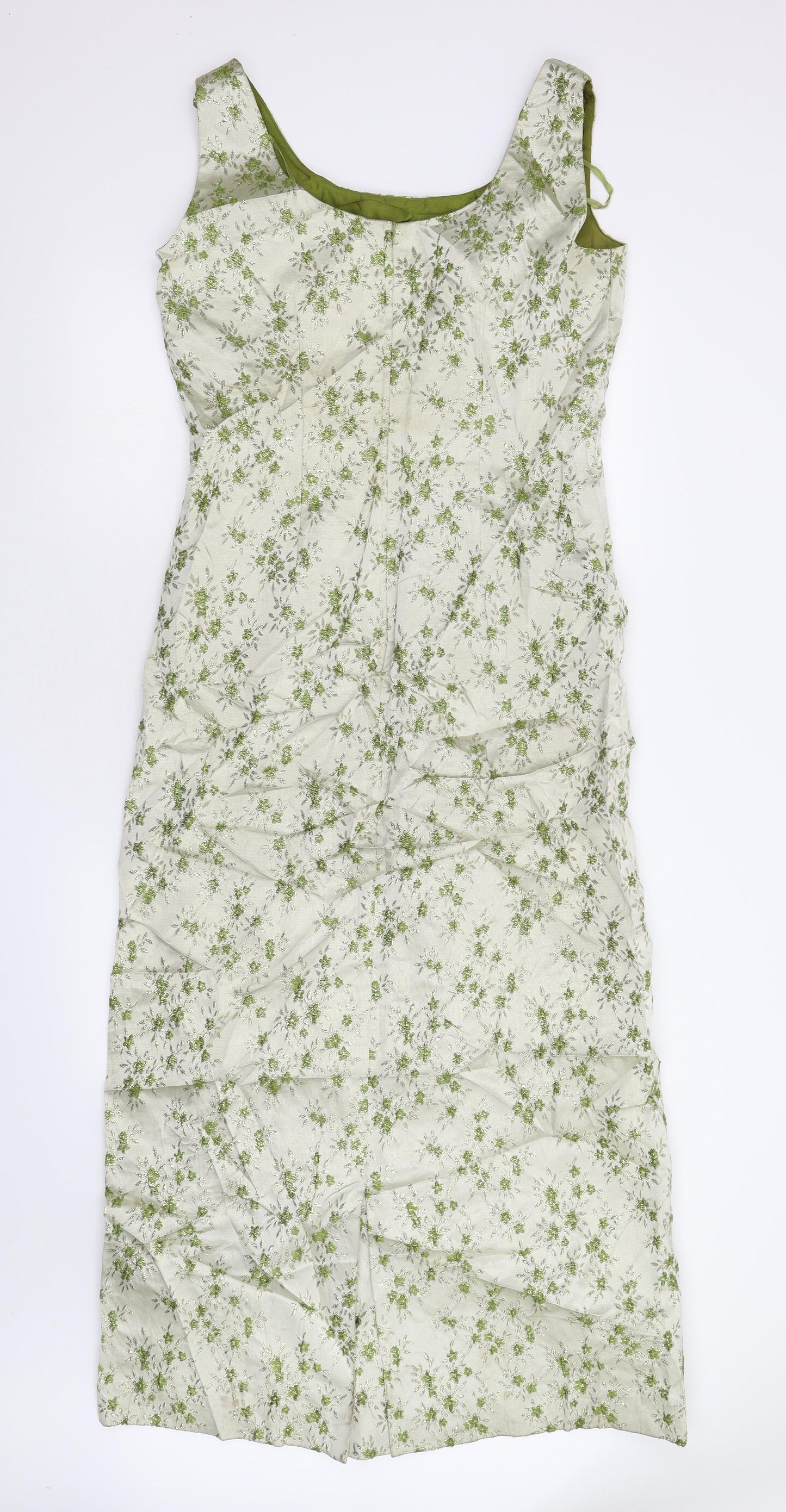 Peggy French Couture Womens Gold Floral  Shift  Size 16