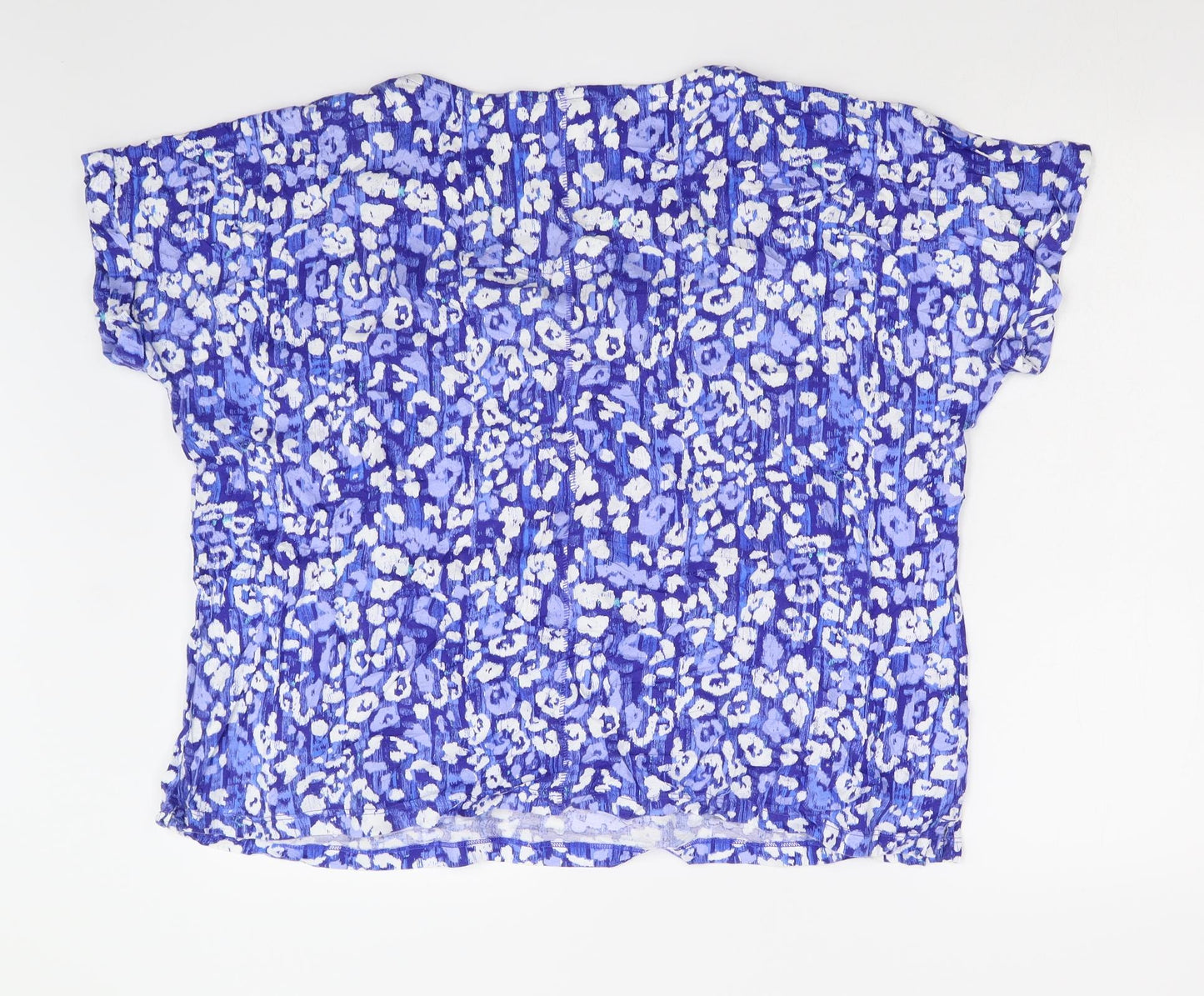 Preworn Womens Black Floral  Basic Blouse Size L