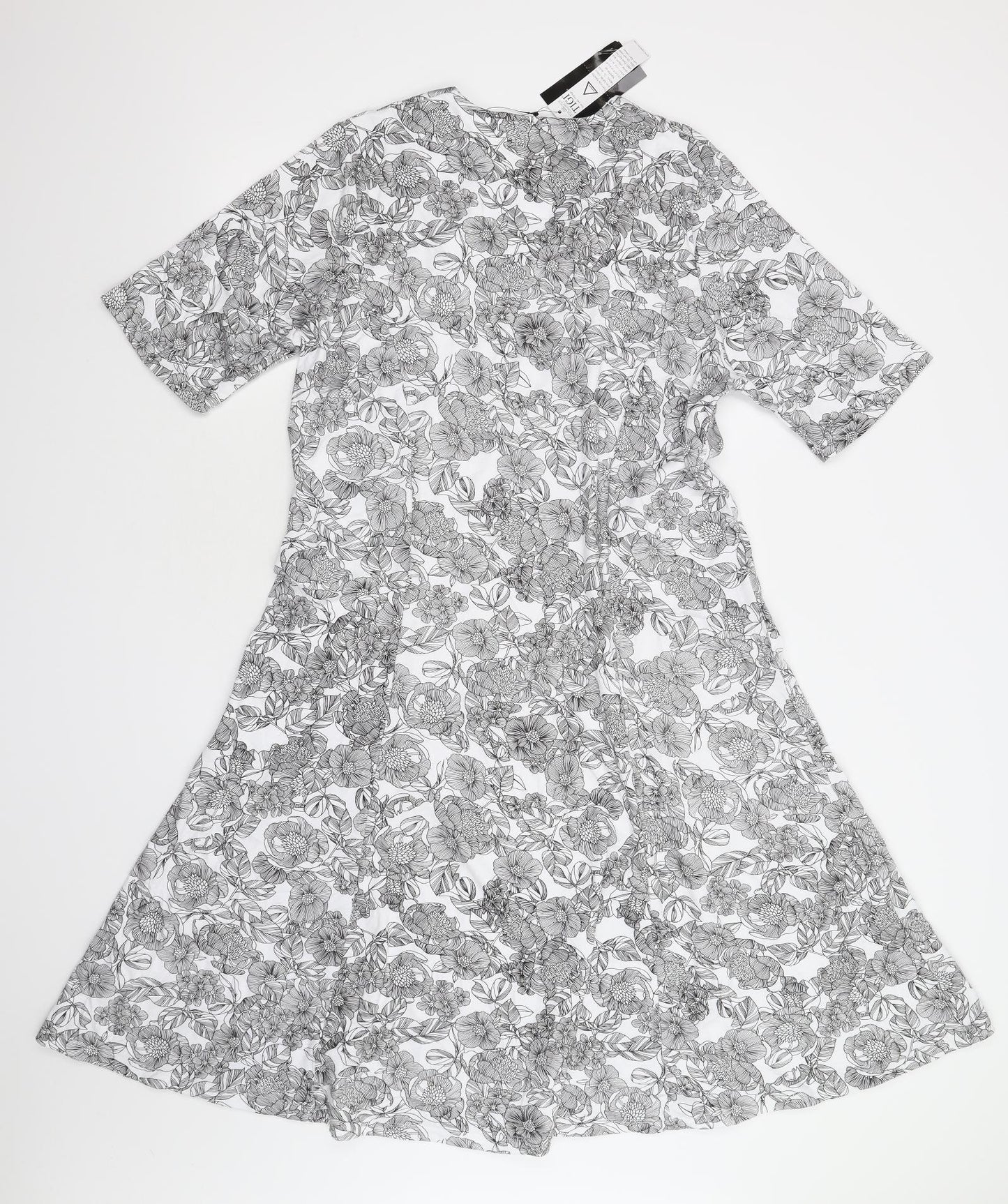 Tigi Womens Multicoloured Floral  T-Shirt Dress  Size 18